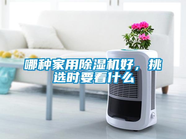 哪種家用除濕機好，挑選時要看什么