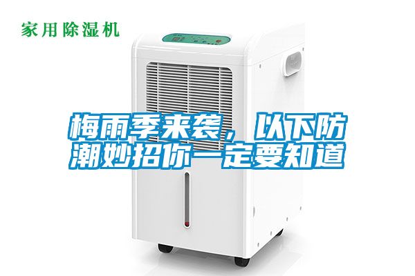 梅雨季來襲，以下防潮妙招你一定要知道
