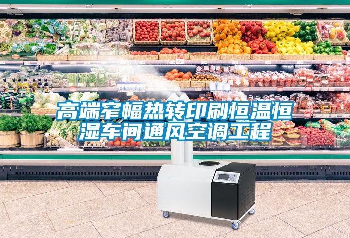 高端窄幅熱轉(zhuǎn)印刷恒溫恒濕車(chē)間通風(fēng)空調(diào)工程